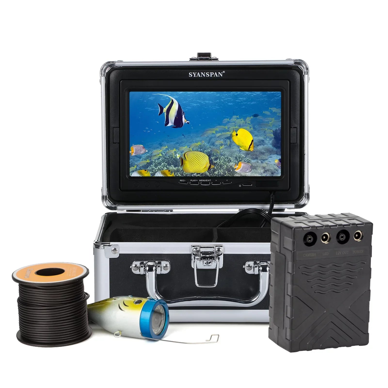 Cable 12LEDs Camera Underwater Boat Fish 7Inch/9Inch Fishing 15M/30M/50M Waterproof IP68 Ice Finder moobody Lake Fishing for LCD Sea with Display