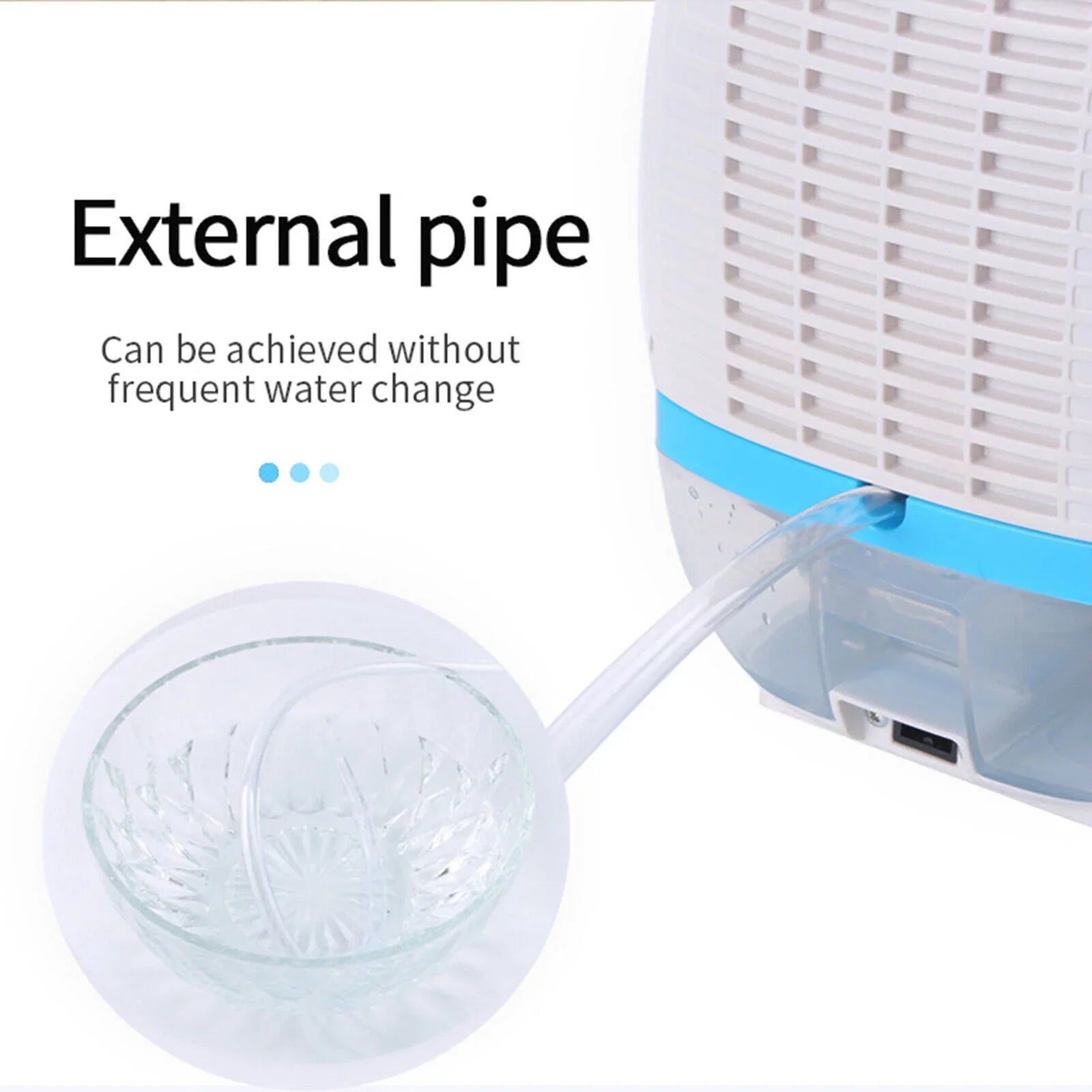 Remote Control Moisture Home White with Fichiouy Mini Air Absorber 500ml Dryer Dehumidifier Portable Mute