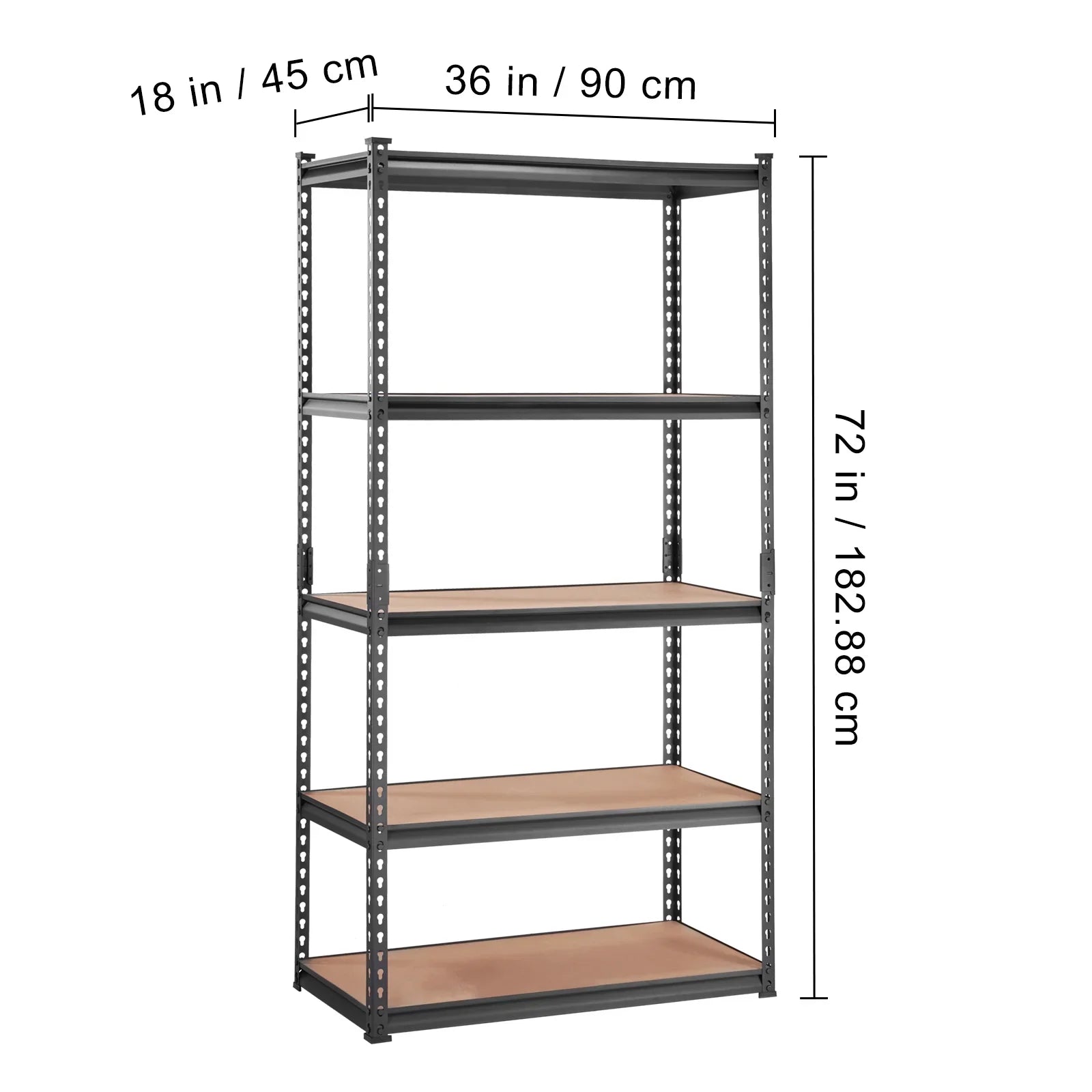 BENTISM Storage Storage Adjustable Unit Rack Shelving Garage 5-Tier lbs 2000 Load
