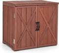 Wooden 30" 28.5" Porch, Outdoor Cabinet Deck Assembly, x 22" Backyard & Storage Box Inner Box, for Countertop, Storage W/Spacious Tool 30" Space x Storage Easy (Brown) Garden