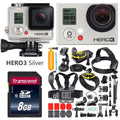 Restored GoPro Wi-Fi Action Camcorder 35-In-1 Silver - Camera Sport (Refurbished) Edition Kit Accessory Action With Camera HERO3