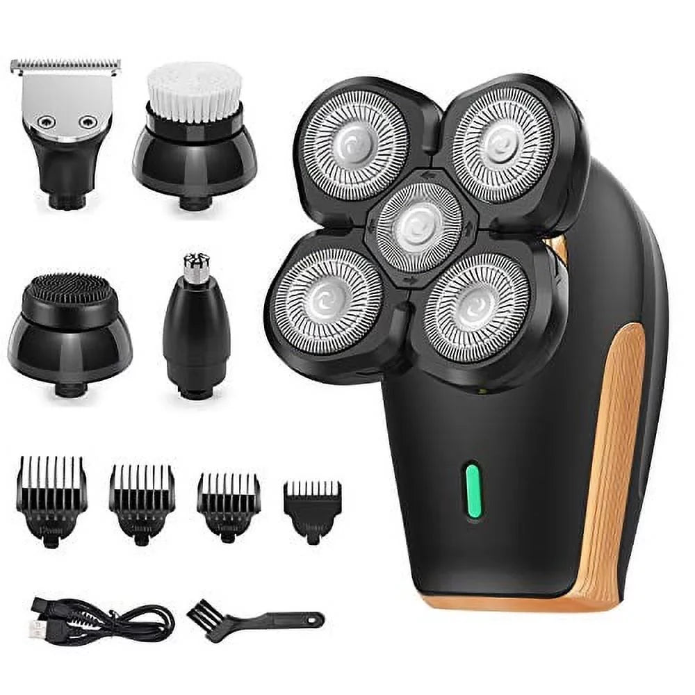 Nose Razors Waterproof Cleansing Electric Sovob Brush Rechargeable Grooming for Shaving Head Facial Trimmer Clippers with Men Dry Shaver Wet Electric Hair Bald Shaver Rotary Shavers Kit Mens