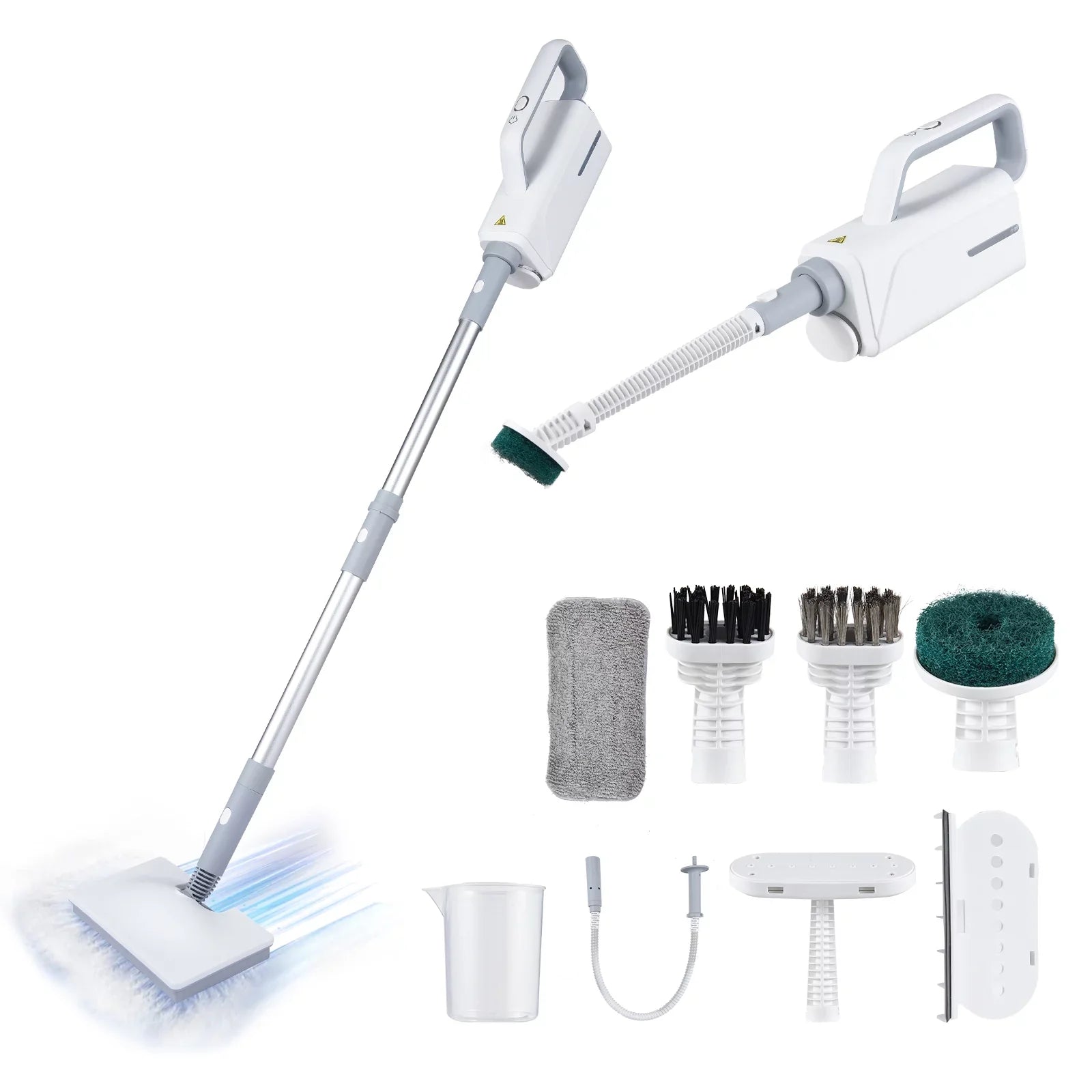 HeadFloor Steamer Mop Water2-levelWith Electric 370ml Floor Clothes Cleaner Cleaner Spirastell 370ml 3 Brush2-levelHandheld 3 Clothes mop, WaterWindow