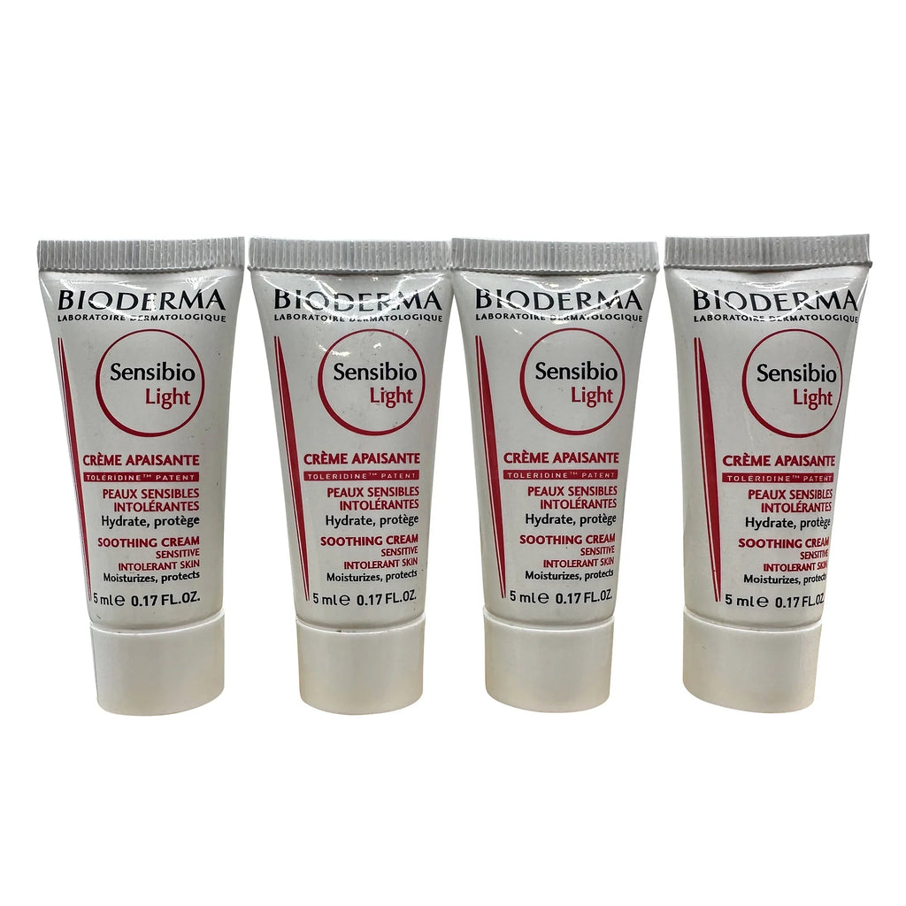 Light Sensibio Soothing of Skin & Cream 0.17 oz Intolerant Bioderma Sensitive 4 Set