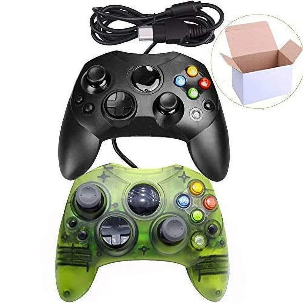 Green Black Clear And Controller Xbox 2 Original Wired For Of S Lot Type