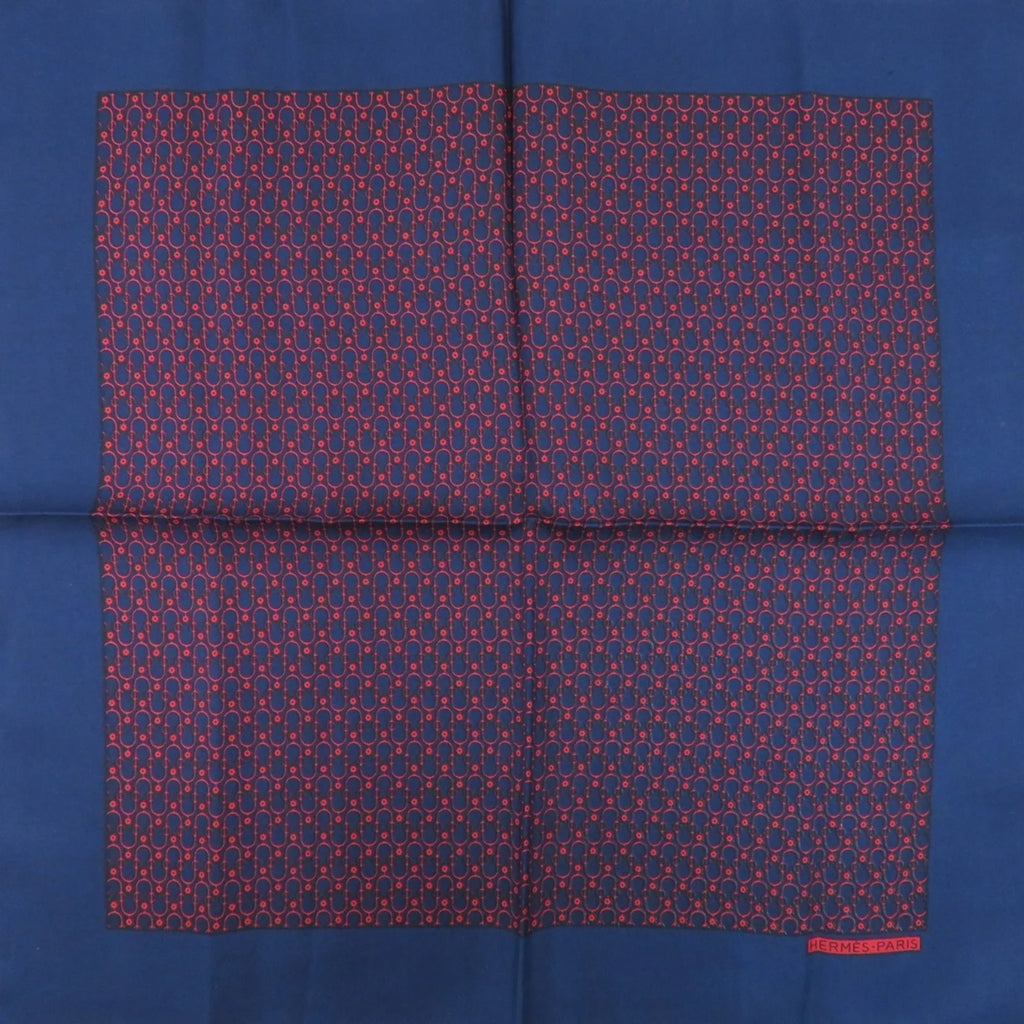 Pre-Owned silk neckerchief Hermes muffler (Good) scarf ladies Carré HERMES 45