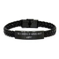 of Bracelet, Handful Leather and I Friends a Braided Humans Whippet Dog Cool Present Pet Like from Fun Whippet, My Lovers, for