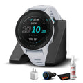 Base, Kit Smaller Smartwatch Charging 255S Garmin Insights, USB GPS Running Forerunner Car/Wall Cleaning 6Ave Whitestone Long-Lasting Advanced Adapters Music, Music, Battery, & with with