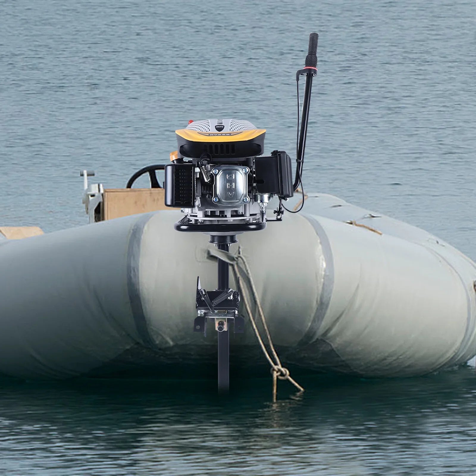 Outboard Boat Outboard Engine,225CC Heavy Air Outboard Stroke Boat 4 YIYIBYUS Duty Cooling Motor 4.3KW Propeller Motor System Engine