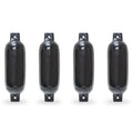 16 Twin Pontoon - Piece Black Harbor in. North 4.5 4516TB Fender, Eye Boat Ribbed 4 East x