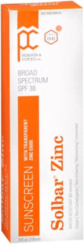 of Solbar Cream 38 Sun Protection Zinc (Pack 4 oz SPF 2)