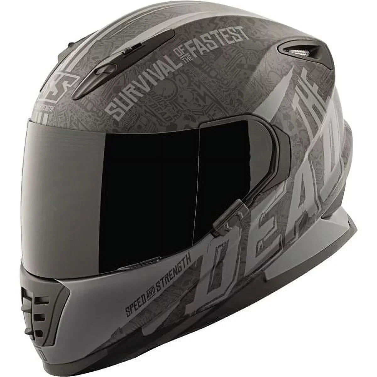 Dead Helmet-Blk/Grey, And Speed&Strength All Full Quick Face SS1310 Sizes