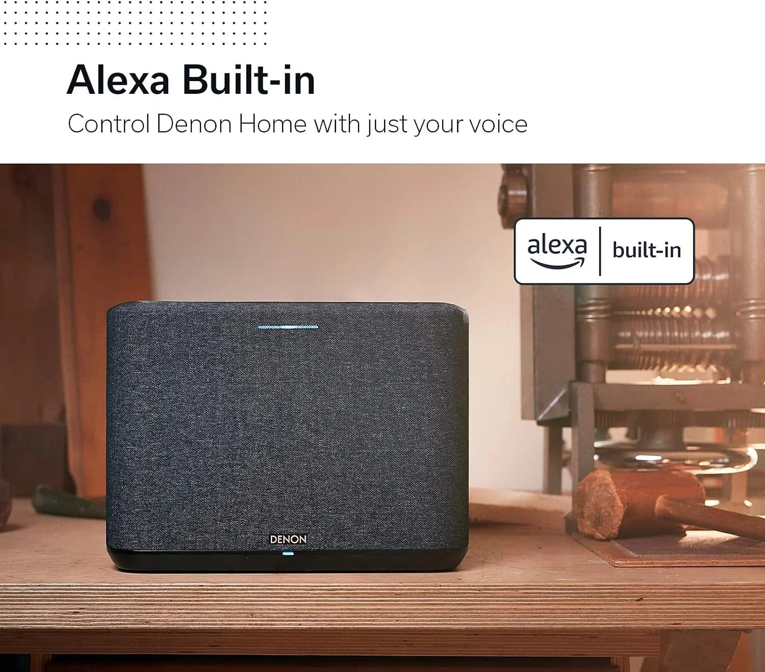 Heos an Speaker Built Home 250 with (2020) Epic Denon White in Additional Wireless 1 by Coverage Bluetooth Protect Year