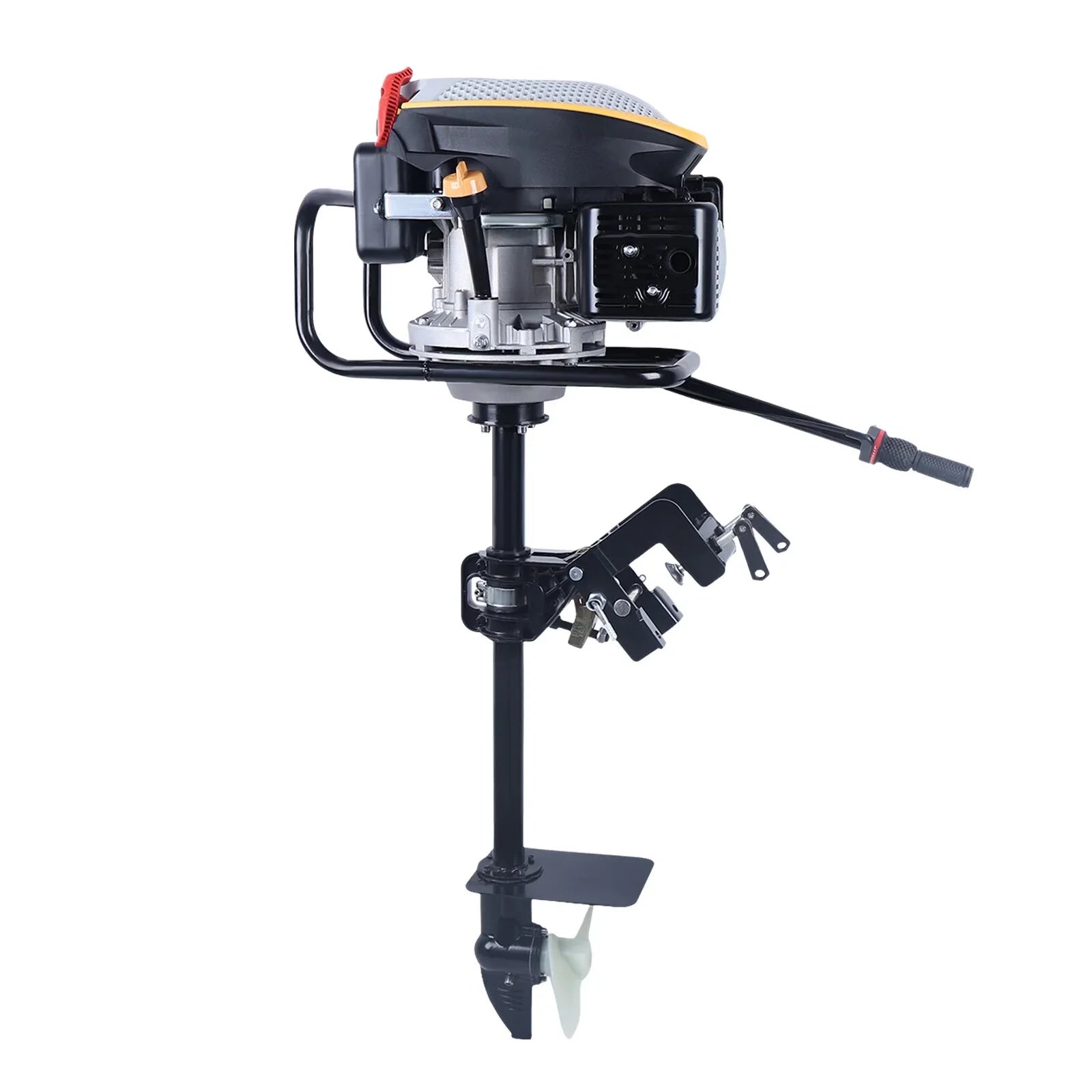 Outboard Boat Outboard Engine,225CC Heavy Air Outboard Stroke Boat 4 YIYIBYUS Duty Cooling Motor 4.3KW Propeller Motor System Engine
