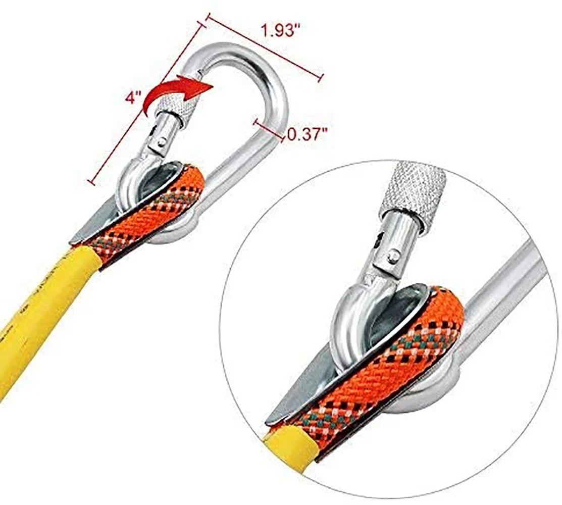 Parachute X Ice Outdoor Rope Climbing 50M(160ft) Static Climbing Rescue Rope XBEN Rope Escape Rock Climbing for Equipment Fire