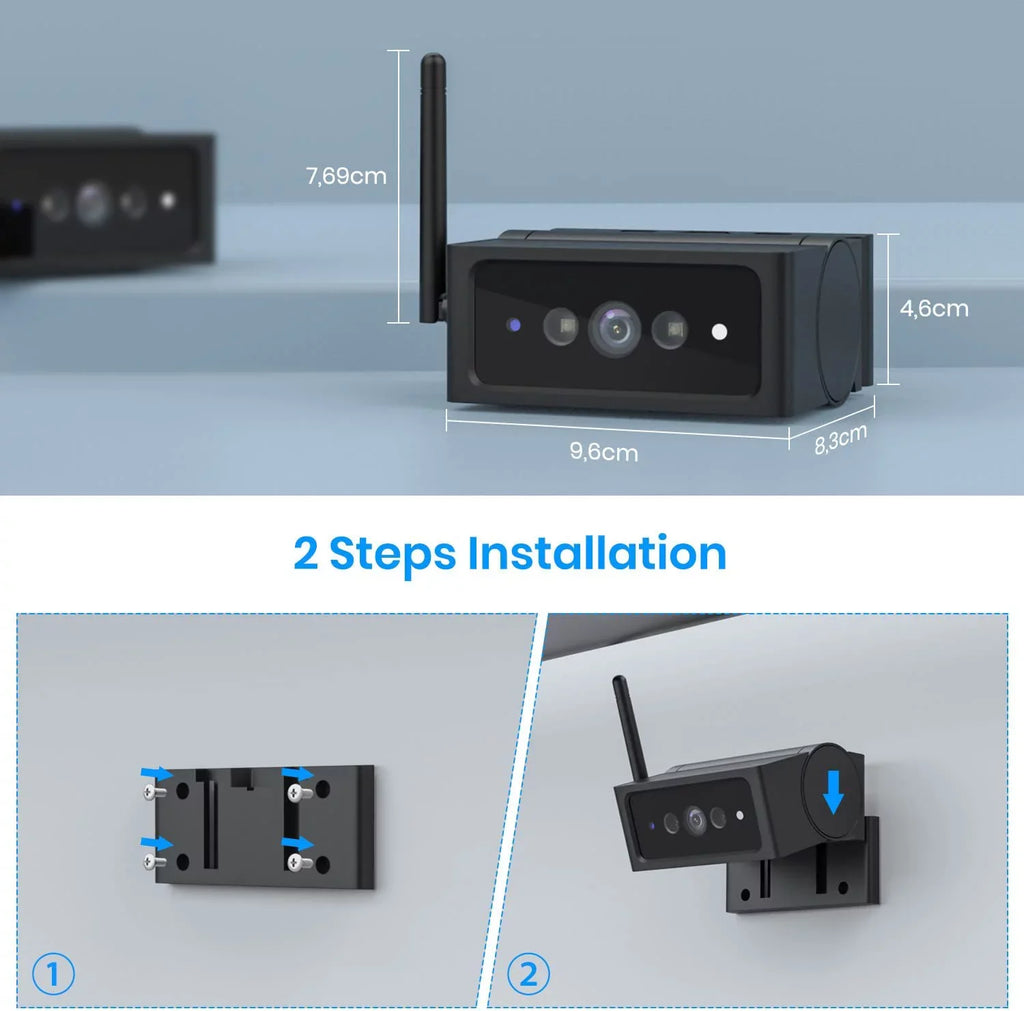 Camera Backup Back View Wires Camara, Installation Vision System Rear 1080P Car,Truck for Camera Only,No Solar4 RV Wireless for up Night AUTO-VOX IR