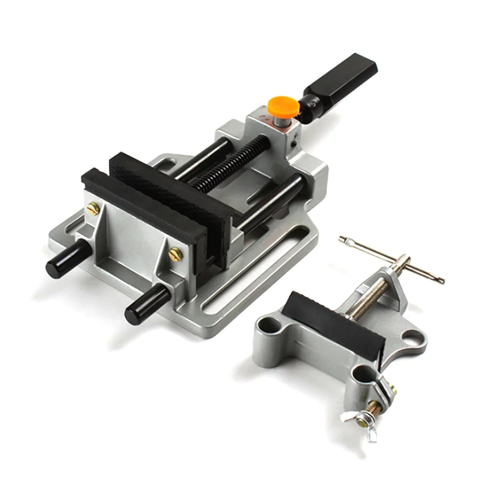 Die-cast Presses Release Button Presses 100mm Vise Release Heavy-Duty Aluminum Quick Alloy Drill Drill Spirastell Work Heavy-Duty Quick Work Release Benches Die-cast Button Rookin Vise,Drill Presses