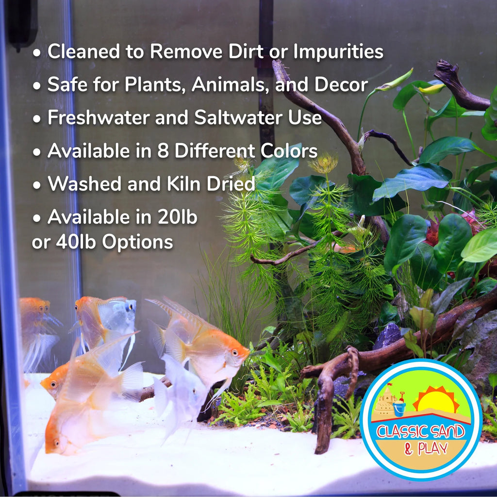 lb. & Sand 40 Freshwater Saltwater Tanks, for CLASSIC and Yellow SAND Natural Aquarium PLAY