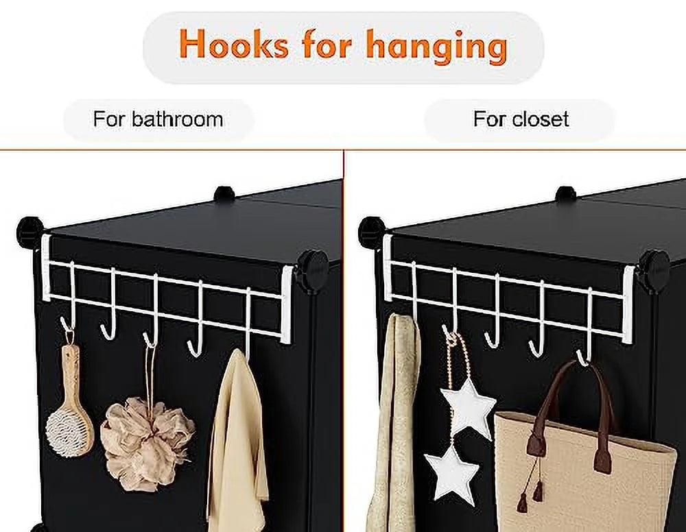 Organizer Shelf Storage Bookshelf,Storage for Bookcase Cubes 6-Cube Bedroom,Bathroom Kids,Closet, HOMIDEC Storage Cabinet Organizer Organizer, Cabinet Closet