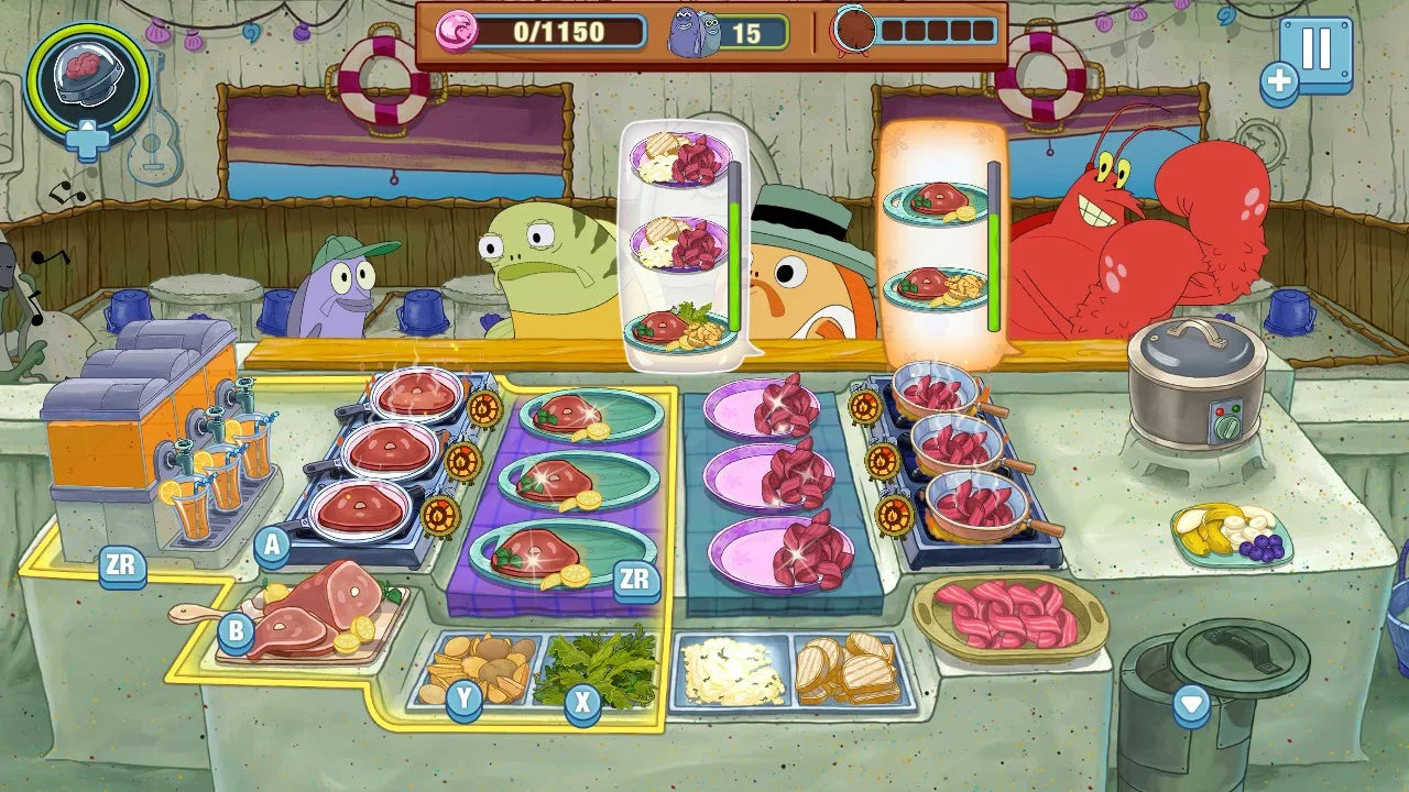 Interactive, Nighthawk SpongeBob Nintendo Krusty Krusty Cook-Off Switch, Extra Edition, 812303018978