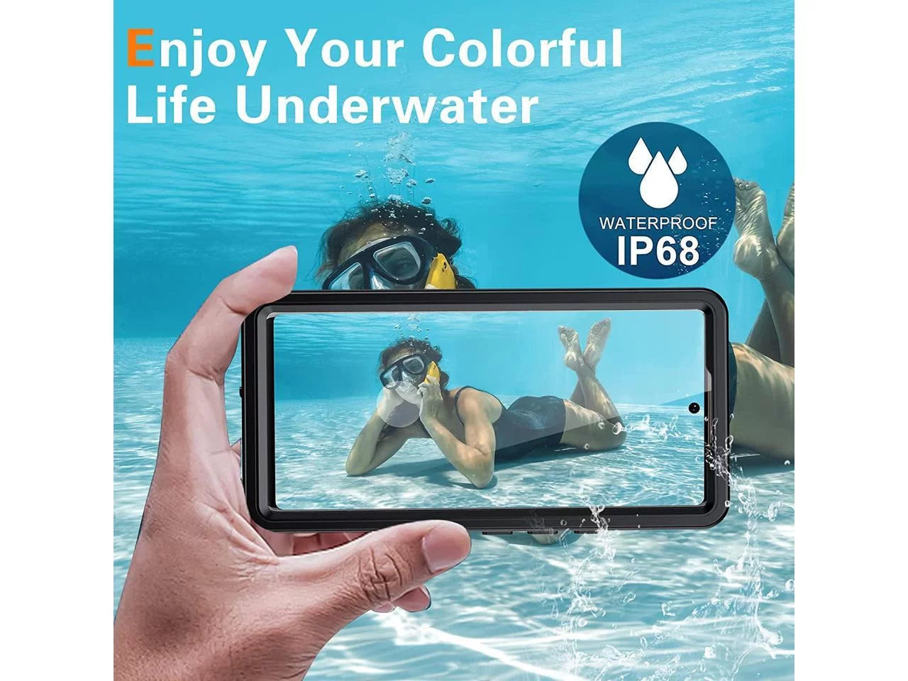 Case Waterproof with Screen Waterproof Underwater Pixel Google Shockproof 6A IP68 Back Case, Pixel 6A 5G for Google Clear Protector Cover Protective