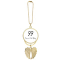 Angel old Age years Pendant Longevity Car Boy Keychain Wing 99