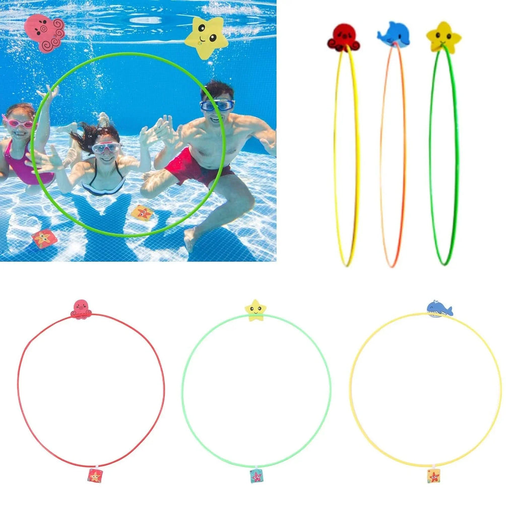 For Diving Kids Rings Sports & Children Durable Underwater Toy Swimming Portable Diving Rings Training