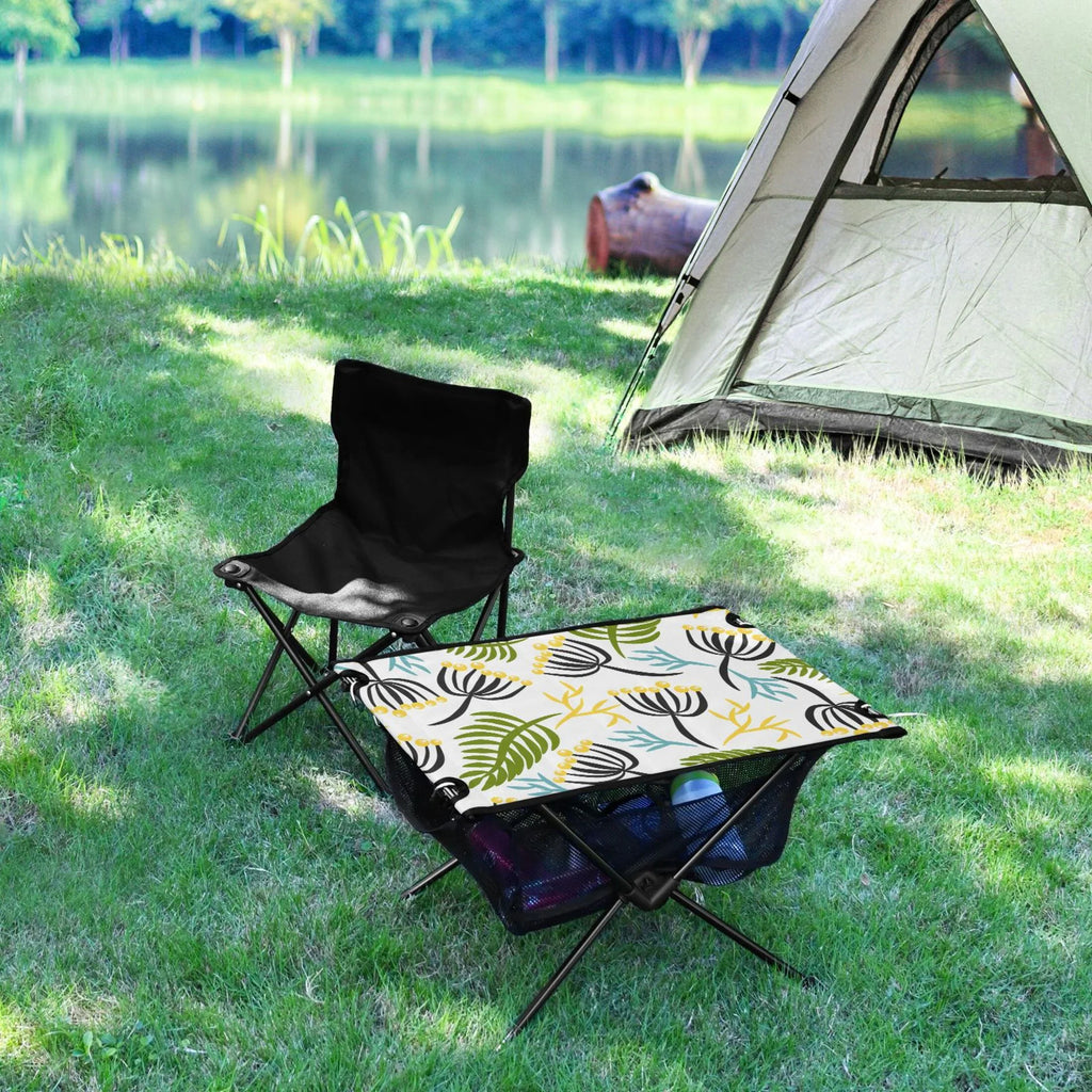 Picnic BBQ Outdoor Fishing Storage Camping Table Bag Beach Leaves Folding Compact Table with Travel Table for Portable