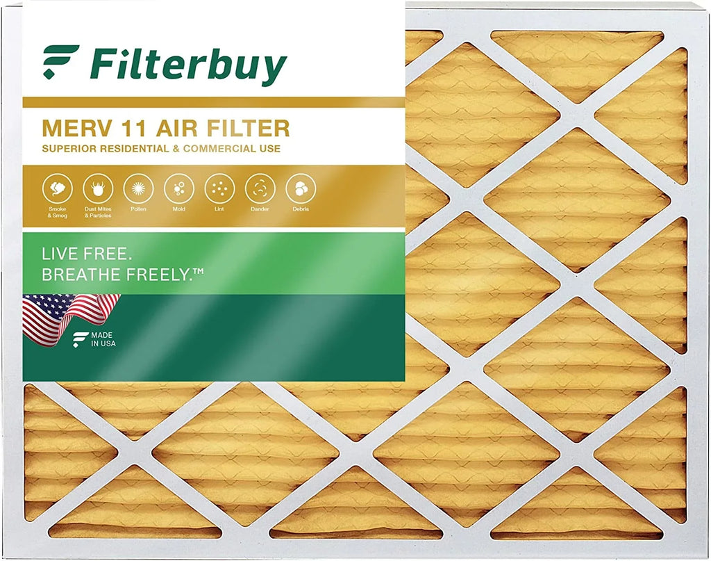Filterbuy Filters Air 20x24x4 Furnace HVAC (1-Pack) AC MERV 11 Pleated