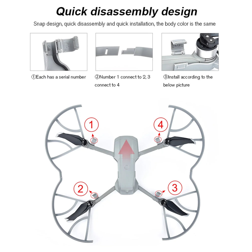 Air Propeller Drone Removable Propellers Guards Protector walmeck 2S/Mavic Accessories with 2 Compatible AIR