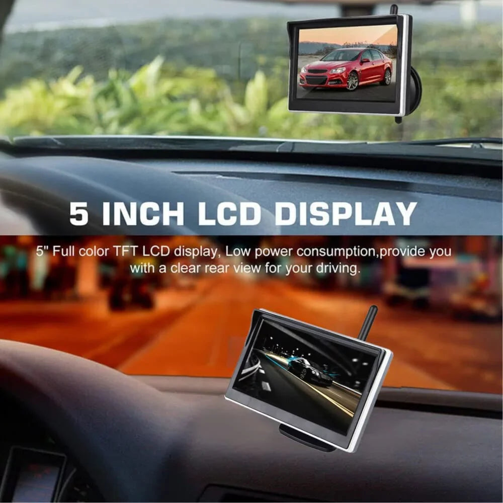 Small Kit with HD Camera 5 Pickups for Van Camper Bileeko RV 1080P Car Monitor Backup Wireless View Inch Rear