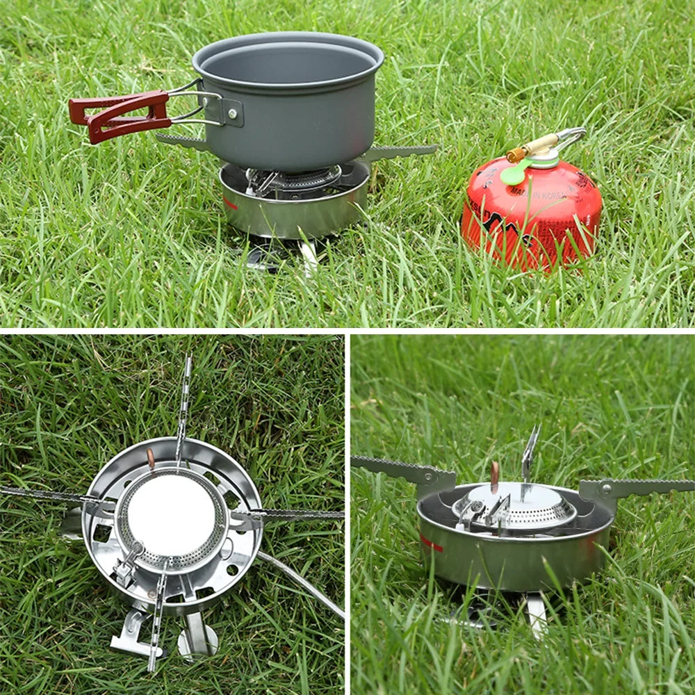 Picnic Gas Butane Split-Type Camping Power Steel Blaze Andoer Large BRS-10 Stainless Cooker Portable Big Outdoor