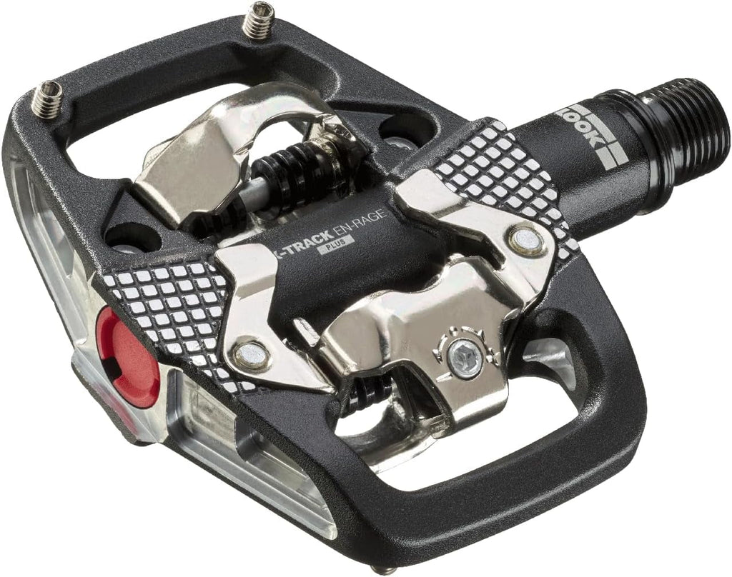 Bike Forged Mechanism Surfaces Ultra Pedals Cycle - Standard Pedals Compatible - - Ideal Enduro SPD MTB - X-Track Contact Strong En-Rage Body - Aluminum Large Plus