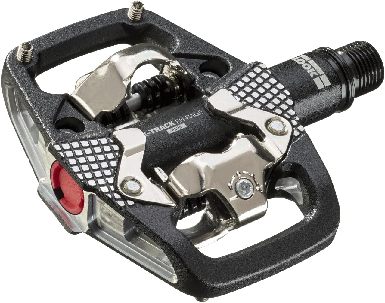 Bike Forged Mechanism Surfaces Ultra Pedals Cycle - Standard Pedals Compatible - - Ideal Enduro SPD MTB - X-Track Contact Strong En-Rage Body - Aluminum Large Plus