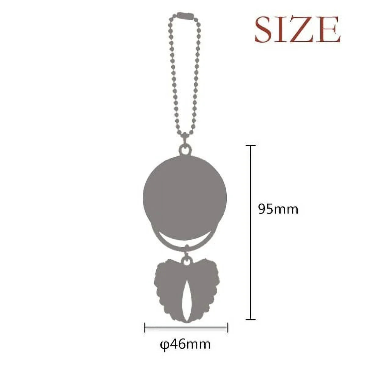 Angel old Age years Pendant Longevity Car Boy Keychain Wing 99