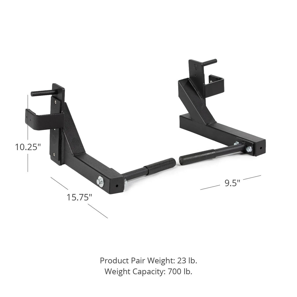 J-Hook Style 3” Mounted Titan Capacity, Bars, LB Fits X Steel Series Dip Fitness Tubular X-3 Dip 3” Attachment, 880 Rack
