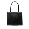 Authenticated Black Handbag Leather Yves Top HandleBag Saint (Good) Laurent Unisex Pre-Owned Calf