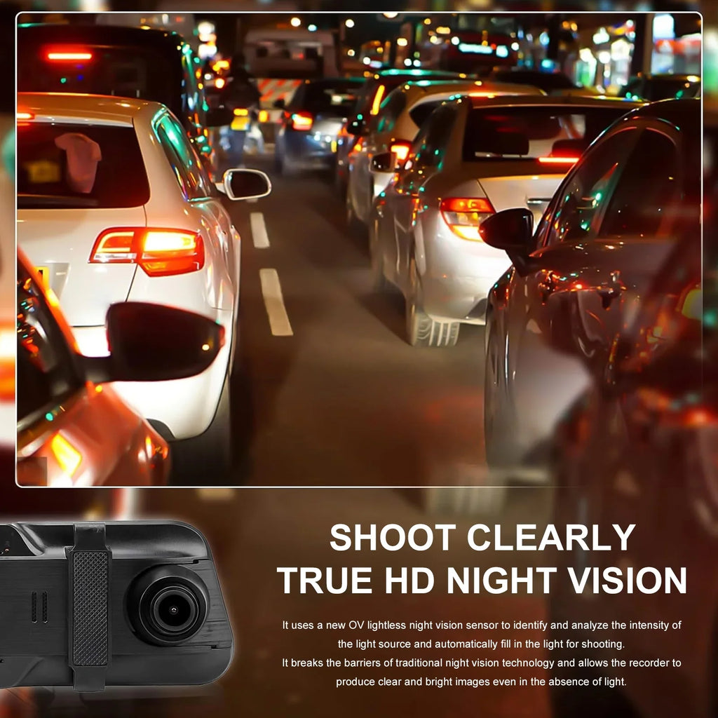 Backup Full and 10" 5.5 Camera,G-Sensor, Front Screen Touch Rear Monitor, View Cam,Kepeak Mirror 1080P Meters Wide Angle,with Parking Cable Dash FHD 170°