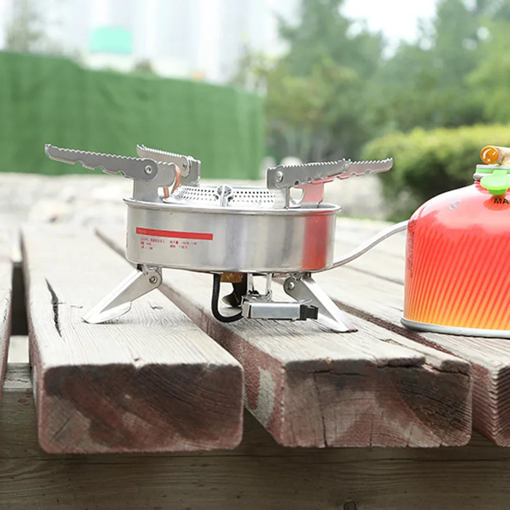 Picnic Gas Butane Split-Type Camping Power Steel Blaze Andoer Large BRS-10 Stainless Cooker Portable Big Outdoor