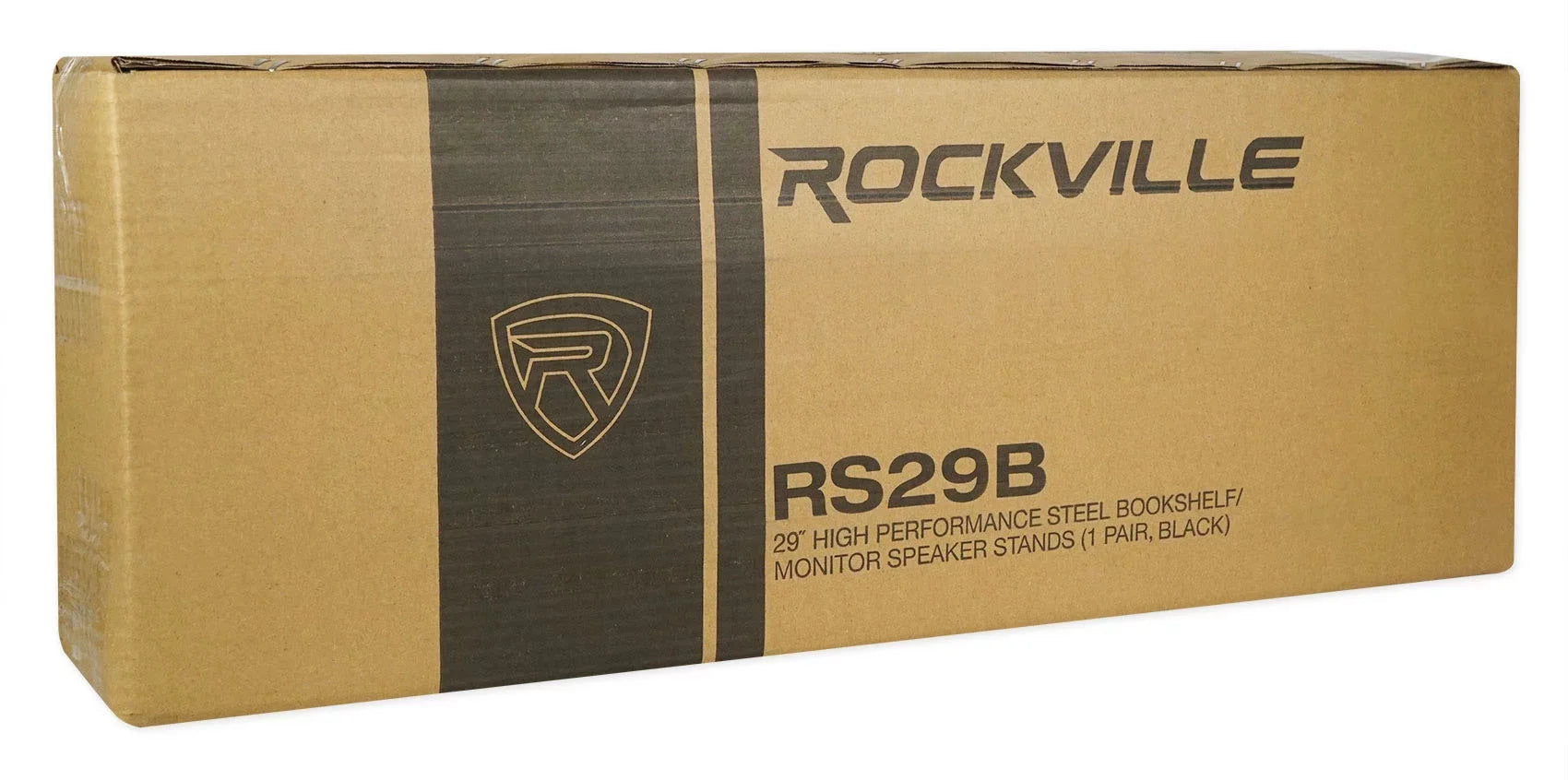 Rockville Steel Speaker Studio Monitor Black - Pair Stands Bookshelf and RS29B 29"