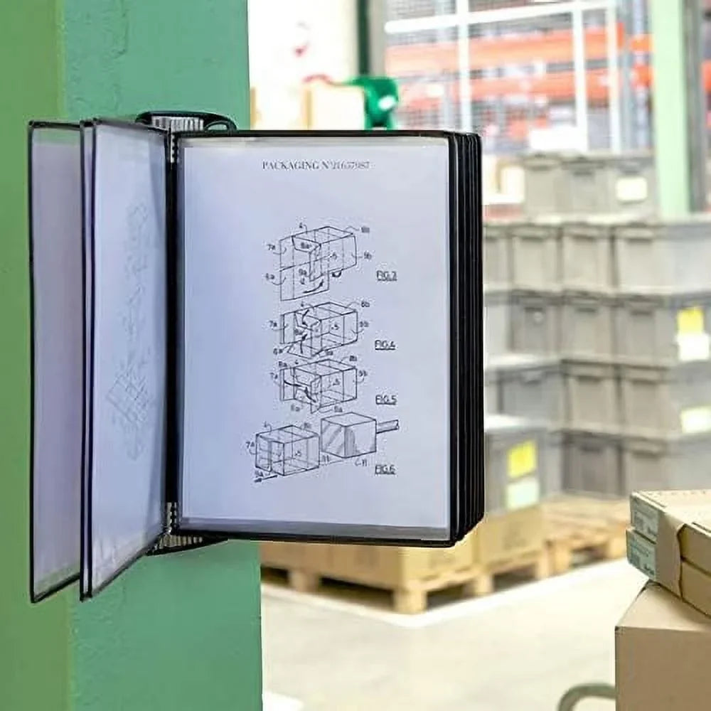 Reference Black Frame, Universal-Size Series 10 Mounted Wall (TP920307) Pockets, PRO Double-Sided Model And Professional Display Outer Viewing, Djois System,
