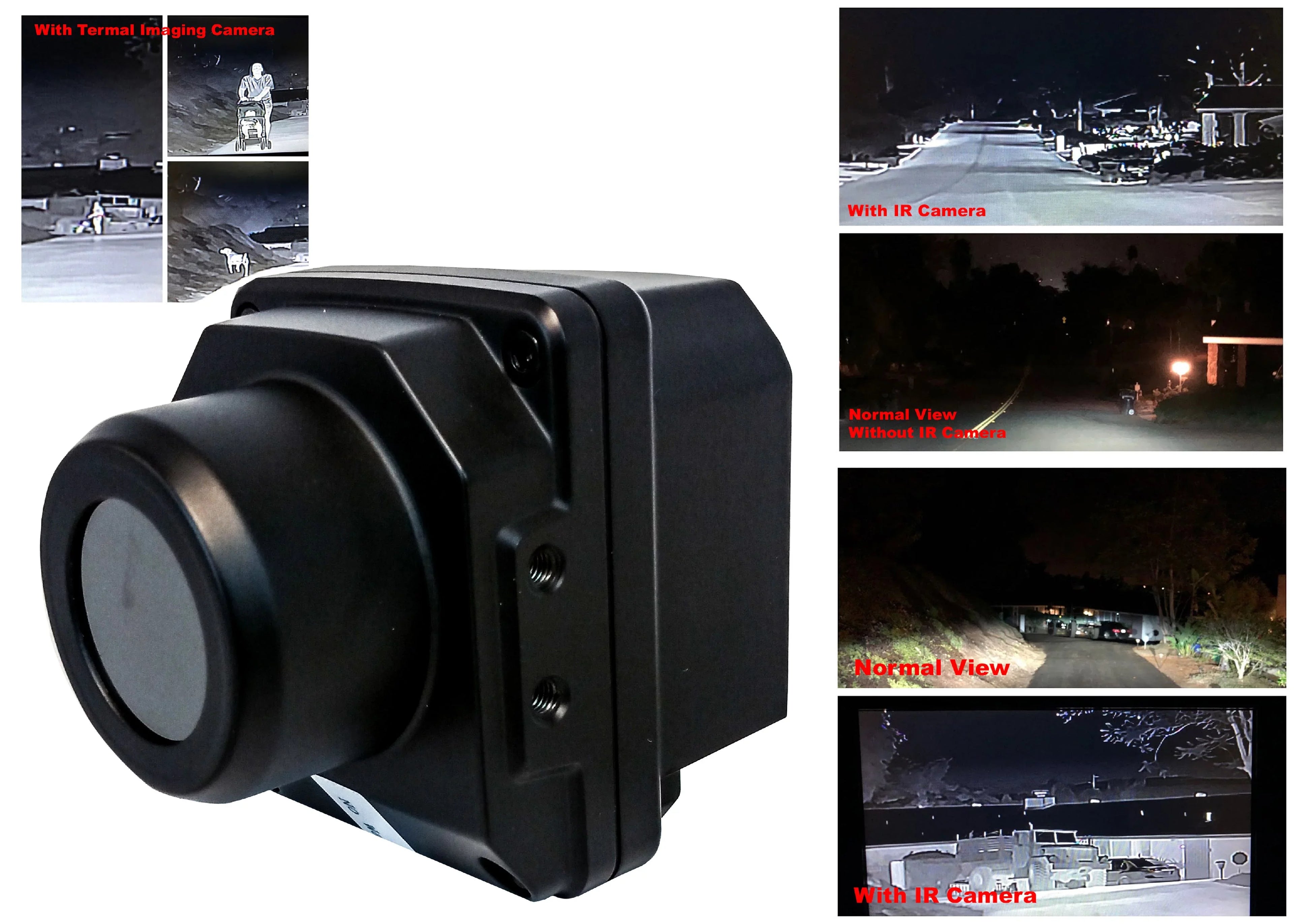 Digital Camera Vision Thermal Sensor Automobile IR System Infrared Driving Night SPEEDIR Imaging Assistant Heat