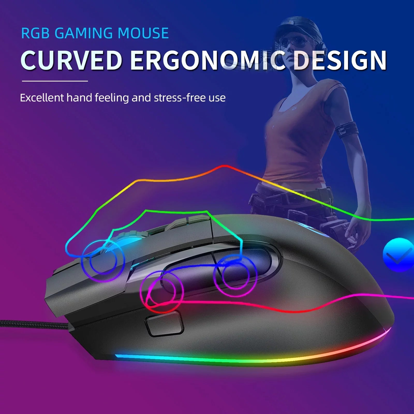 Effects, Key Keyboard Keys, Office Shortcut 6588 Full High Multi-function No and Programming Cool Conflict, V600+A905 Ergonomic Combo, Gaming Wired Macro Function, and Design, for