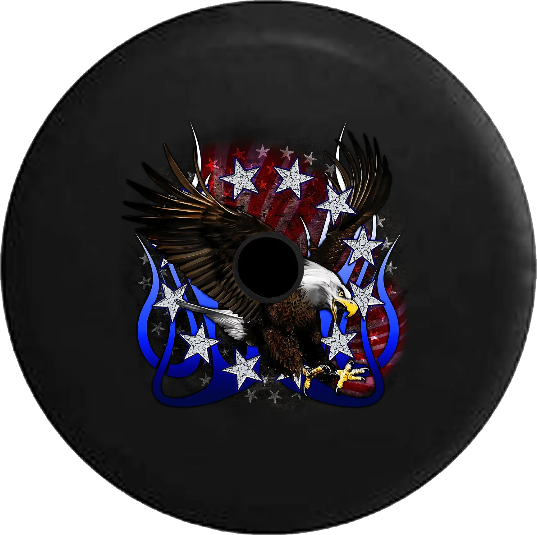 Eagle 2019 2018 Tire Cracked American Stripes Jeep Wrangler RV Backup Flames Tribal Inch 33 & JL for Spare Vintage Camera Stars Cover