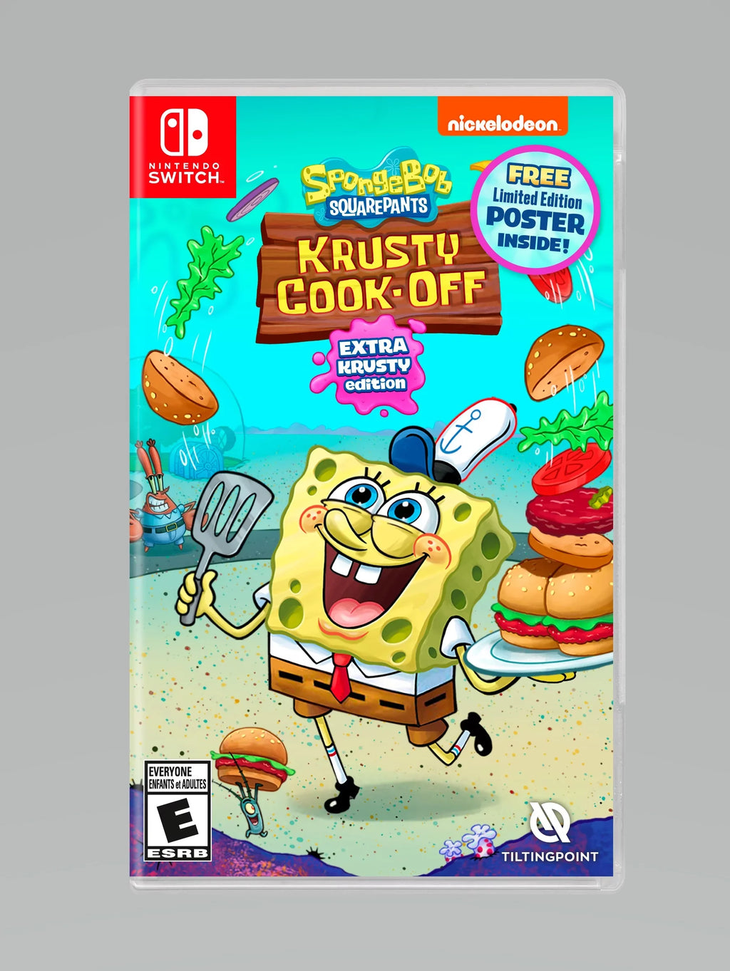 Interactive, Nighthawk SpongeBob Nintendo Krusty Krusty Cook-Off Switch, Extra Edition, 812303018978