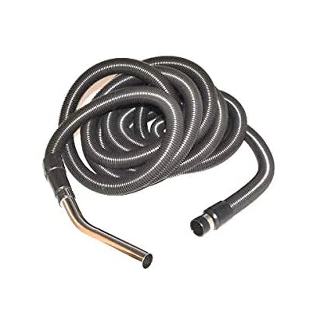 Fit 30Ft Hose Vacuum Central W/Button 06-1180-04 Part Complete For All Replacement // Cleaner Black