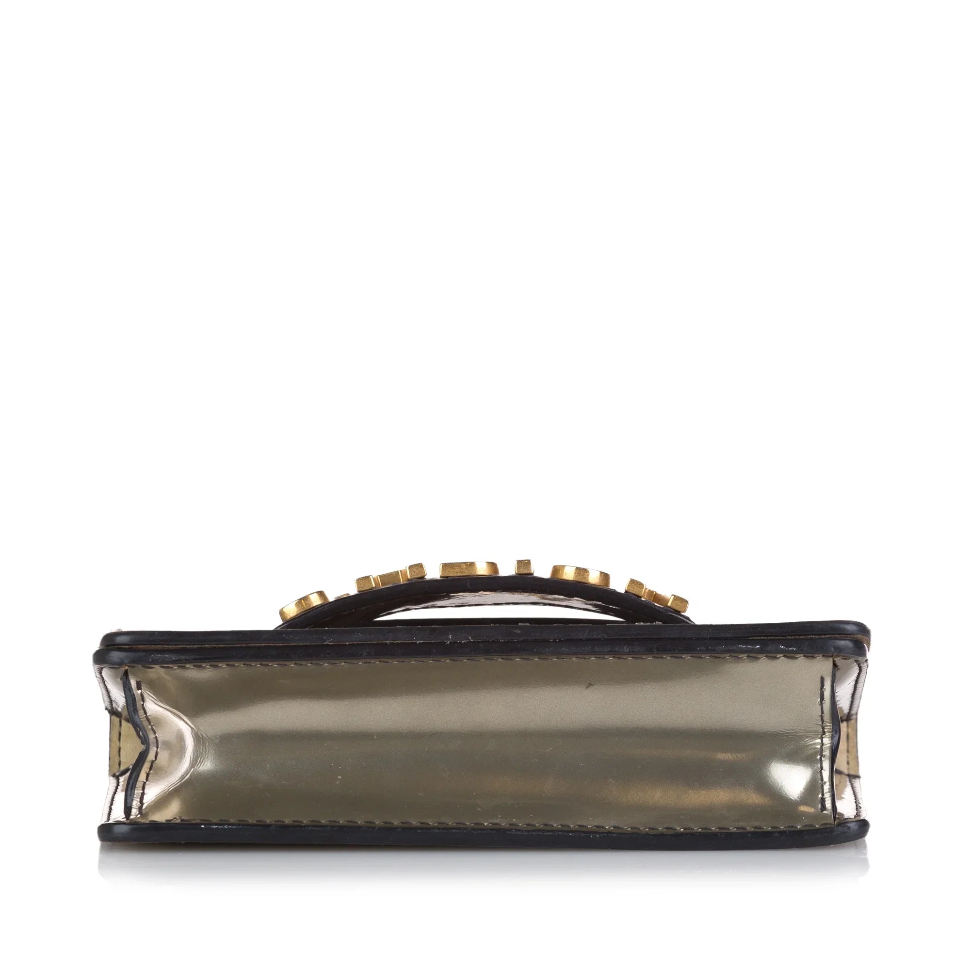 Leather Chain Gray JaDior Mini Pre-Owned Shoulder Flap Calf Bag (Good) Unisex Authenticated Dior