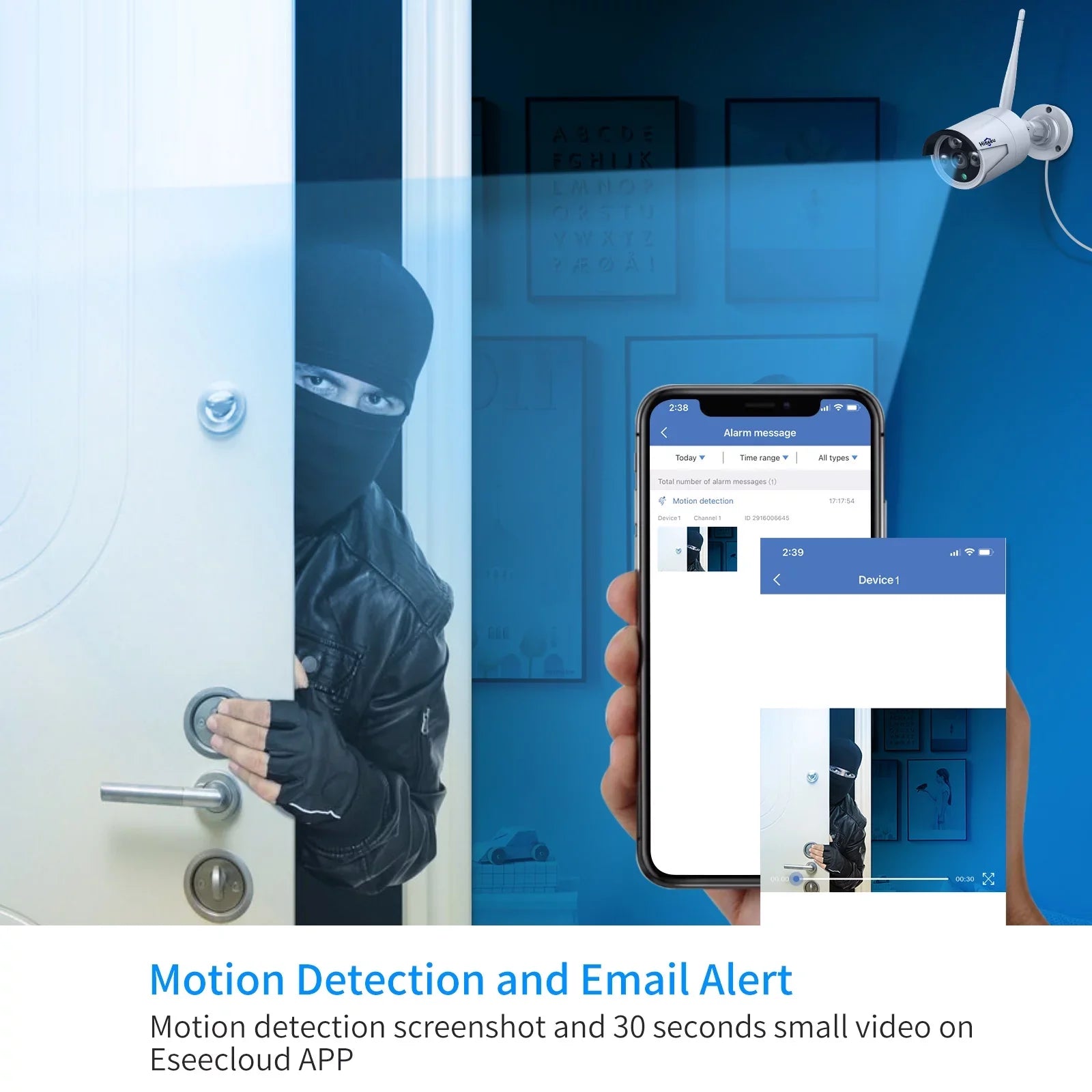 Security for 3MP System Wifi Remote Camera Camera 4Pcs Hard View, Security 12.1" (Supports Cameras Wireless Wi-Fi) Monitor, Only 2.4Ghz Hiseeu with Recording Home Security Drive, and 3TB System