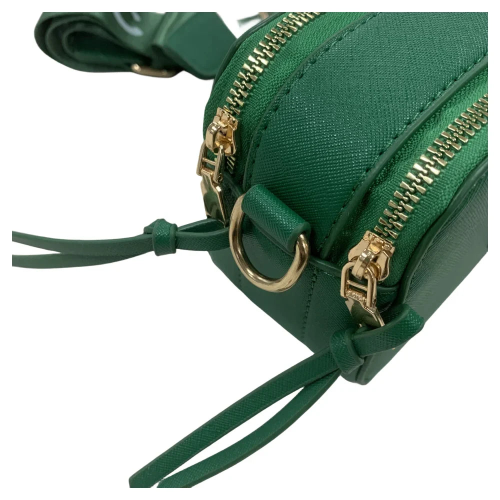 body Leather Strap Logo Cross Purple Chain with Bag Snapshot Women's
