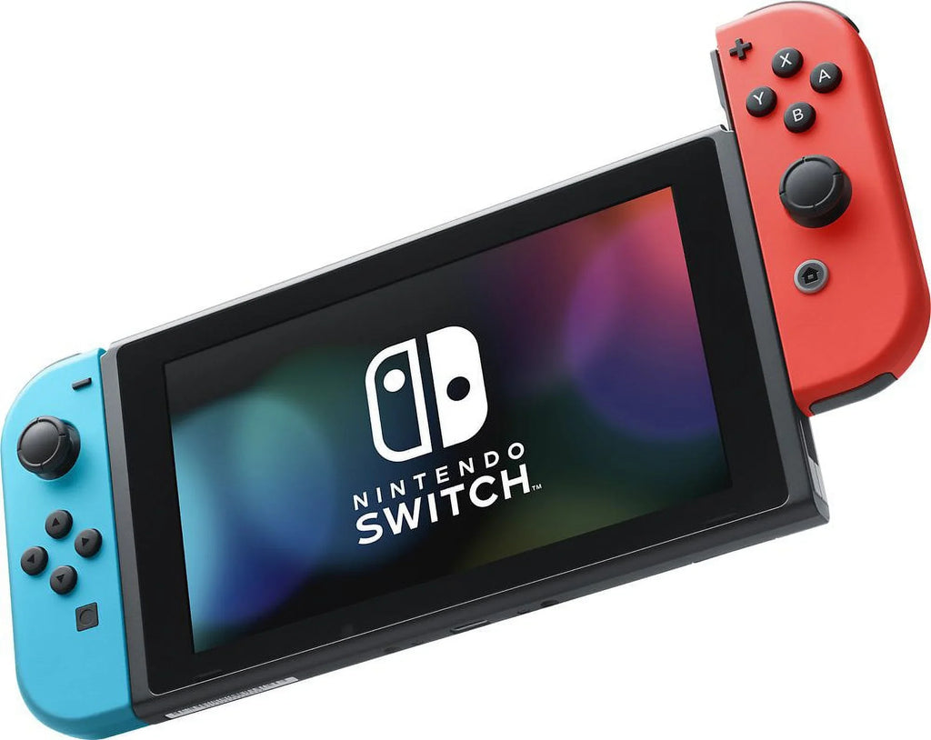 Joy-Con Red Nintendo Blue Console,Super Life Bundle: Super Mario Kart Switch Battery Deluxe 8 and 32GB Deluxe 8 Mario Travel Improved Case and Kart